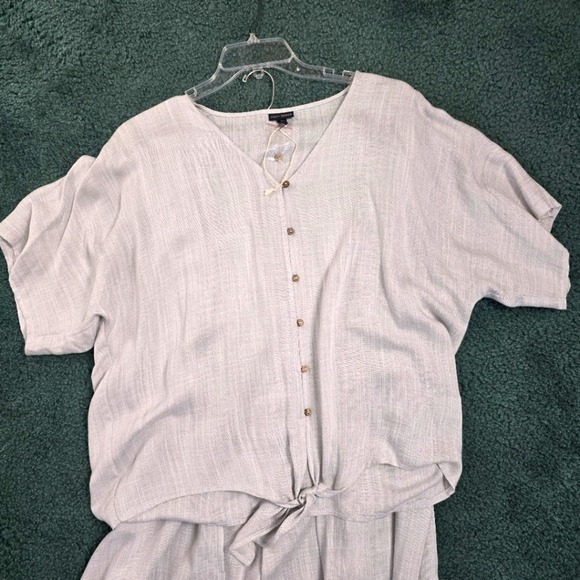 Coco & Carmen Women XXL Linen Rayon Eco Coco Shirt Pants Sustainable Natural NWT - Picture 2 of 16